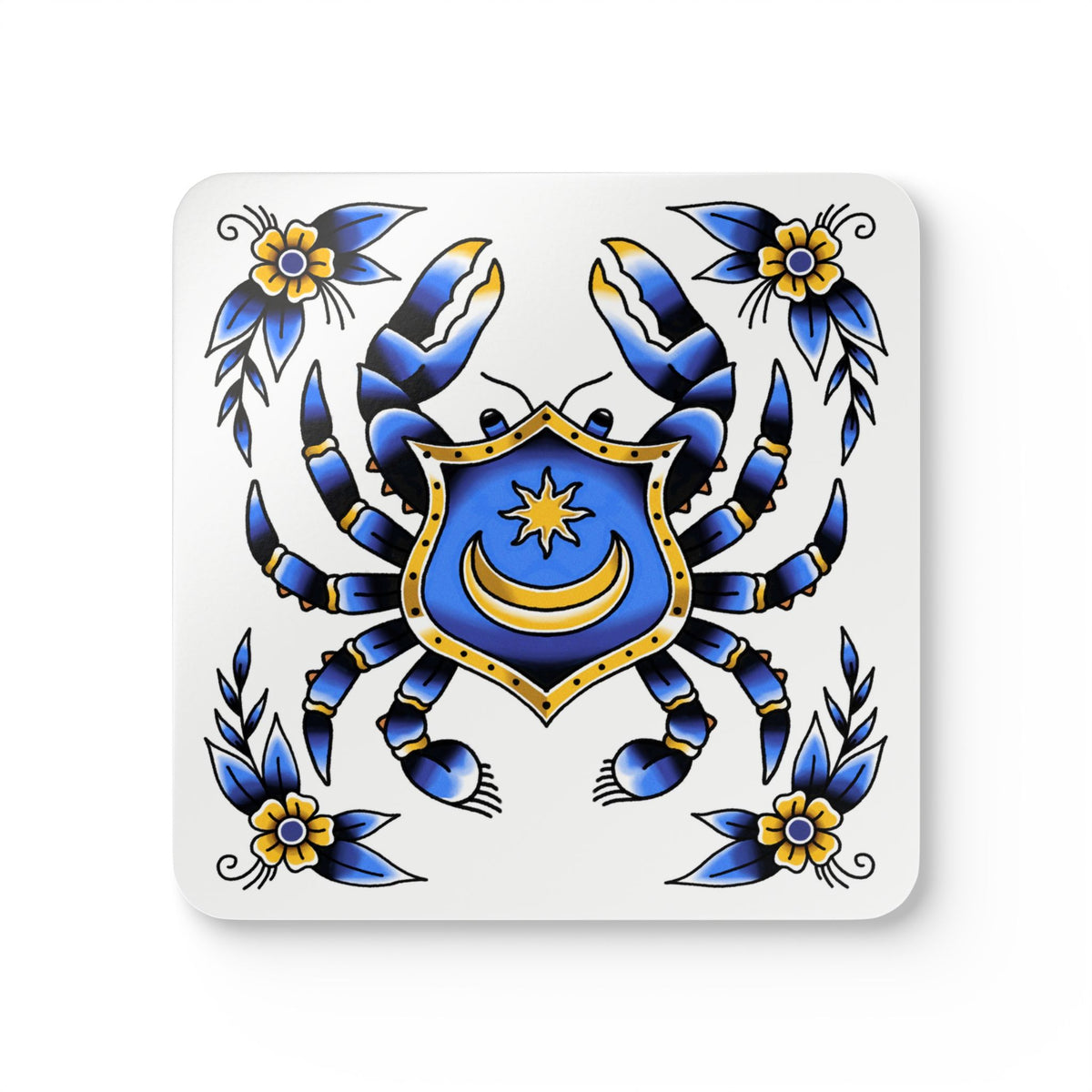 POMPEY CRAB COASTERS (4 PACK)