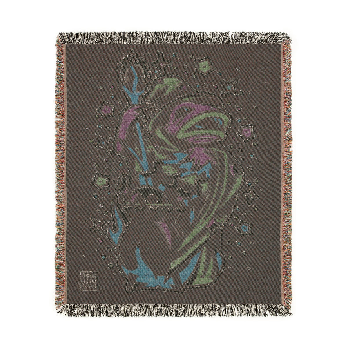 FROG WARLOCK WOVEN TAPESTRY BLANKET