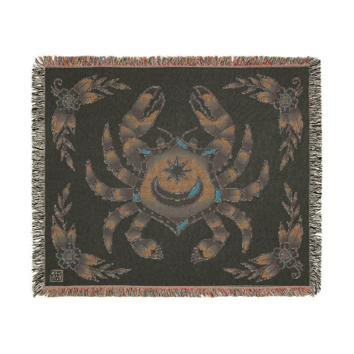 POMPEY CRAB TRADITIONAL TATTOO WOVEN BLANKET