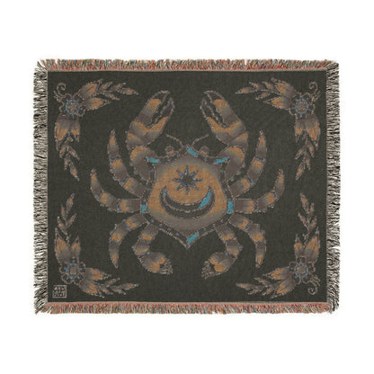 POMPEY CRAB TRADITIONAL TATTOO WOVEN BLANKET
