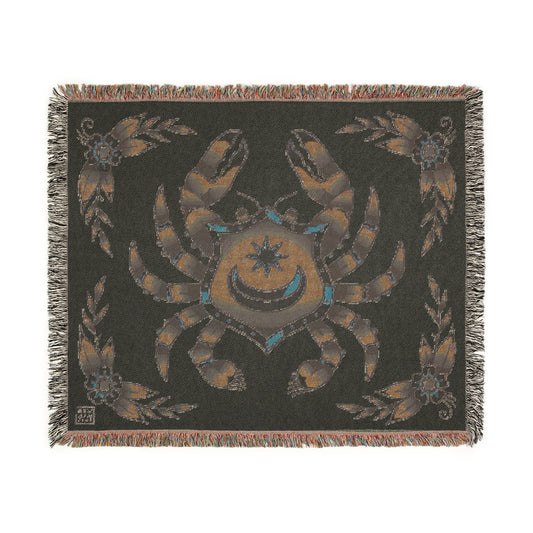 POMPEY CRAB TRADITIONAL TATTOO WOVEN BLANKET