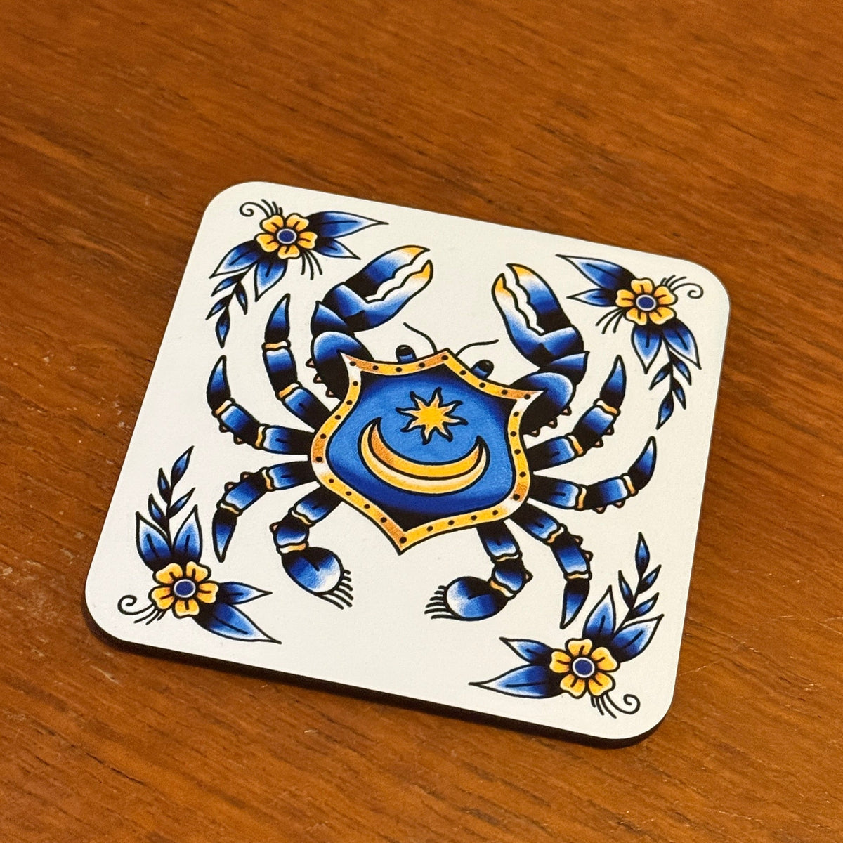 POMPEY CRAB COASTERS (4 PACK)
