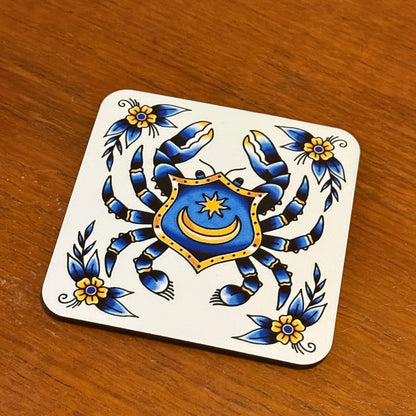 POMPEY CRAB COASTERS (4 PACK)